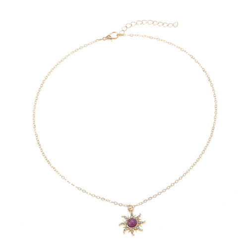 Jewelry Set Wholesale European and American Retro Sunflower Necklace