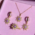 Jewelry Set Wholesale European and American Retro Sunflower Necklace